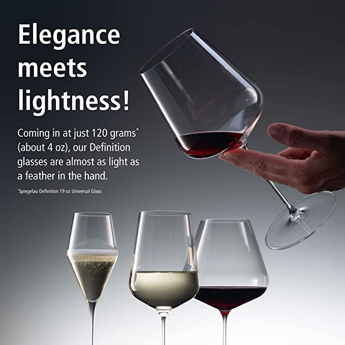 ROVSYA Red Wine Glasses Set of 4, Large Hand Blown Crystal Burgundy  Glasses-Ultra-thin, Light for Be…See more ROVSYA Red Wine Glasses Set of 4,  Large