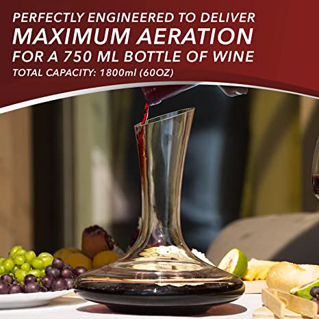 Burgundy-style Red Wine Glass ROVSYA Set of 4, Hand Blown Crystal - 21 OZ -  Light, Clear, Ultra-thin • Winetraveler Shop