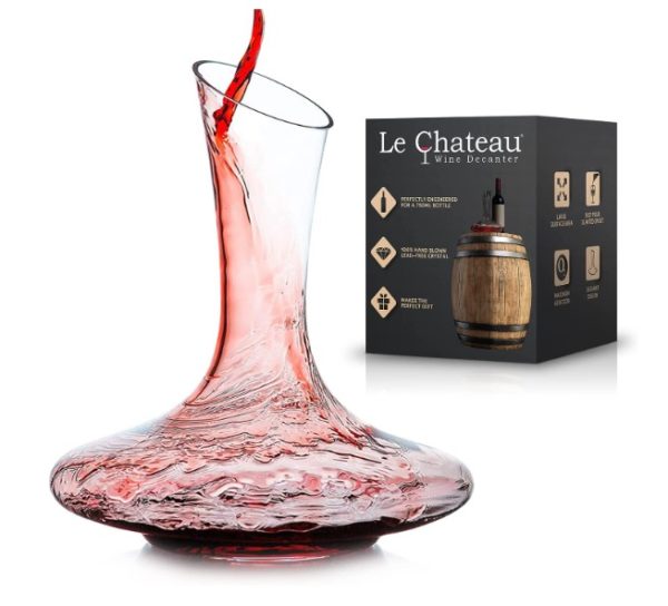 Le Chateau Red Wine Decanter: Crystal Glass Wine Carafe Aerator